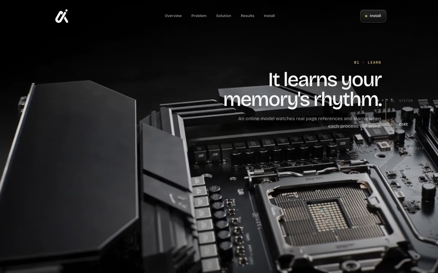 FORESIGHT presentation explaining how it learns recurring memory-use patterns